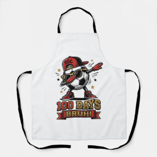 Tablier Conception de chemise de soccer Dabbing 100 jours