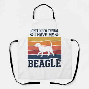 Tablier Conception de chemise de thérapie de chien Beagle 