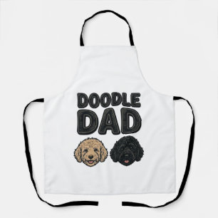 Tablier Conception de chemise Doodle Dad Vintage Dog Dad_1