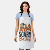 Tablier Conception de chemise pour chat vintage Halloween (Porté)