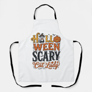 Tablier Conception de chemise pour chat vintage Halloween