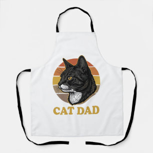 Tablier Conception de chemise pour papa amateur de chats r