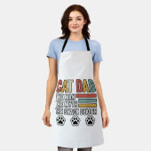 Tablier Conception de chemise pour vendeur de snacks drôle (Porté)