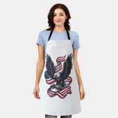 Tablier Conception de chemise vectorielle aigle patriotiqu (Porté)