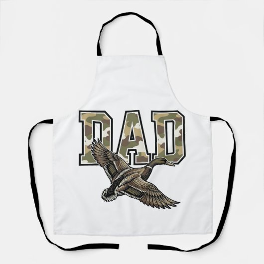 Tablier Conception de chemise vectorielle Camo Papa Canard (Recto)