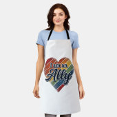 Tablier Conception de chemise vectorielle cœur allié arc-e (Porté)