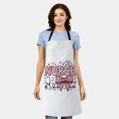 Tablier Conception de chemise vectorielle Cute Nurse Bow H (Porté)
