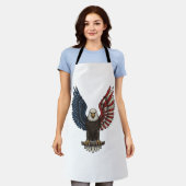 Tablier Conception de chemise vectorielle d'aigle patrioti (Porté)