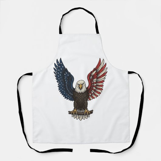 Tablier Conception de chemise vectorielle d'aigle patrioti (Recto)