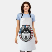Tablier Conception de chemise vectorielle de chien patriot (Porté)