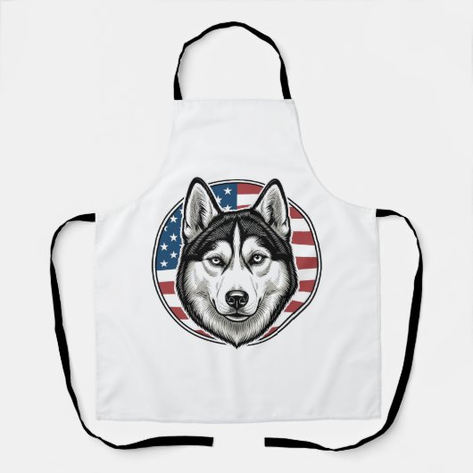 Tablier Conception de chemise vectorielle de chien patriot (Recto)
