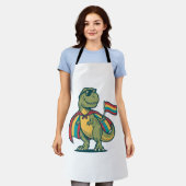 Tablier Conception de chemise vectorielle de dinosaure de (Porté)