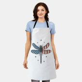 Tablier Conception de chemise vectorielle de libellule pat (Porté)