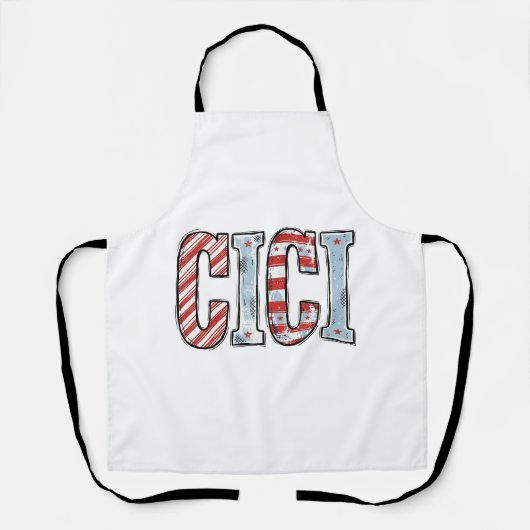 Tablier Conception de chemise vectorielle de nom CICI patr (Recto)