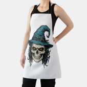 Tablier Conception de chemise vectorielle Halloween crâne (Insitu)