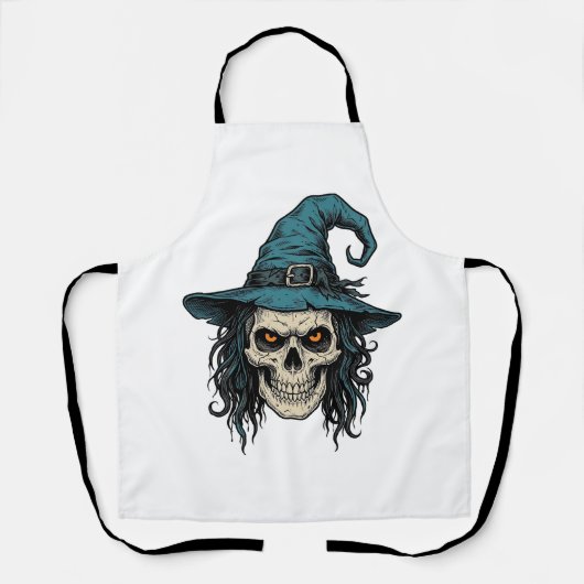 Tablier Conception de chemise vectorielle Halloween crâne (Recto)