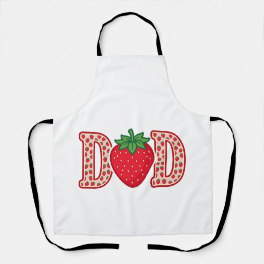 Tablier Conception de chemise vectorielle lettrage fraise (Recto)