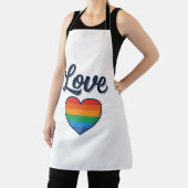 Tablier Conception de chemise vectorielle Love Rainbow Hea (Insitu)