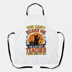 Tablier Conception de chemise vintage de chat Halloween de