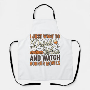 Tablier Conception de chemise vintage de films d'horreur d