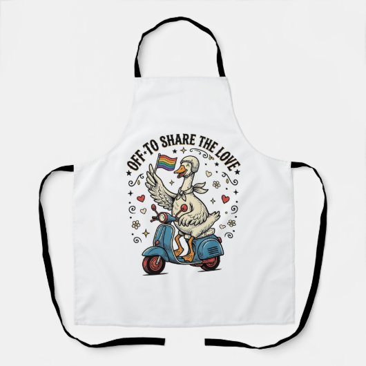 Tablier Conception de chemise vintage Funny Goose Scooter (Recto)