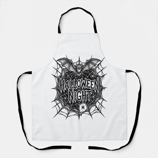 Tablier Conception de chemise vintage Halloween Night Bat (Recto)