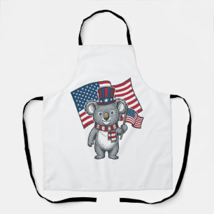 Tablier Conception de chemise vintage patriotique koala dr