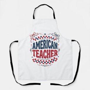 Tablier Conception de chemise vintage patriotique pour ens