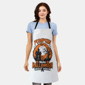 Tablier Conception de chemise Vintage Pumpkin Halloween Gr (Porté)
