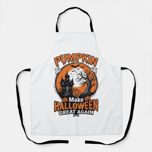 Tablier Conception de chemise Vintage Pumpkin Halloween Gr (Recto)