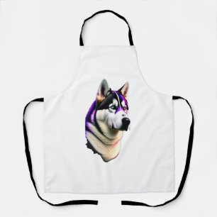 Tablier Conception de chiens Husky