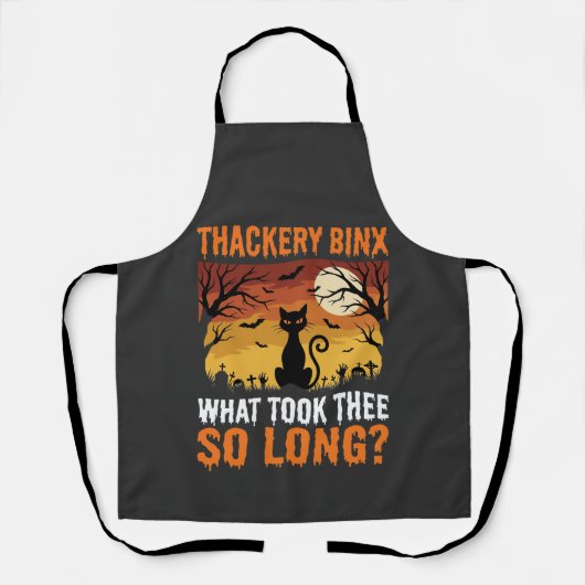 Tablier Conception de citation de cimetière de lune de cha (Recto)