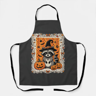 Tablier Conception de citrouille d'Halloween de raton lave
