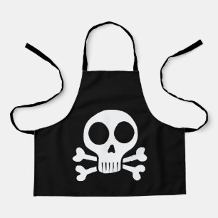 Tablier Conception de crâne de pirate