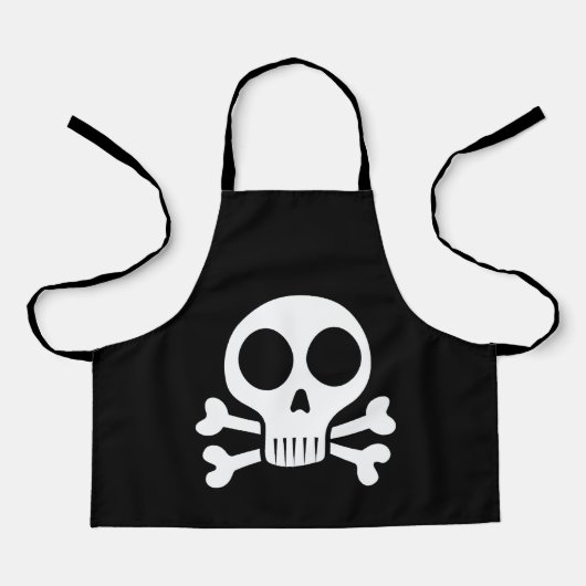Tablier Conception de crâne de pirate (Recto)