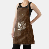Tablier Conception de cuisine botanique naturelle Chocolat (Insitu)