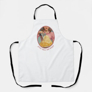 Tablier Conception de cuisine de ménagère vintage « Dites-