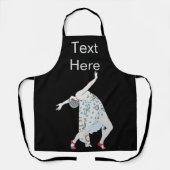 Tablier Conception de danse Abstraite ajouter du texte, Ap (Recto)