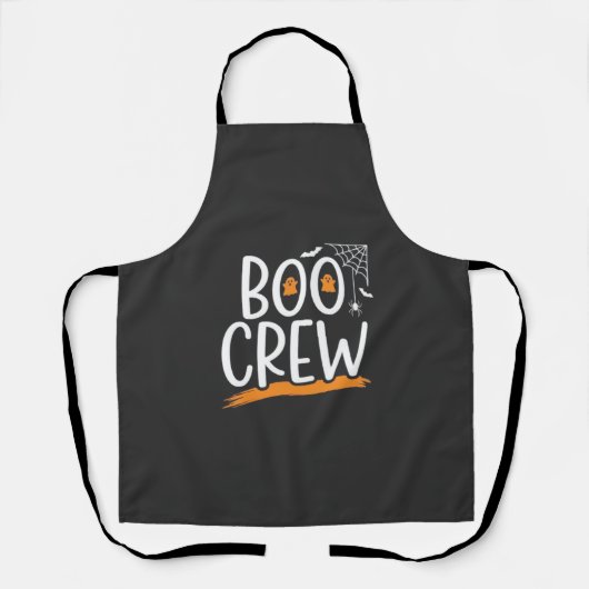 Tablier Conception de fantôme Halloween Boo Crew_1 (Recto)