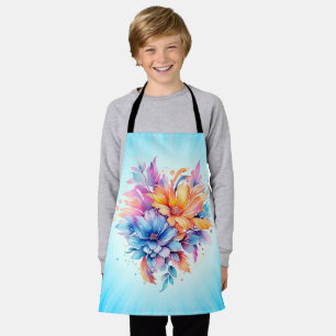 Tablier Conception de fleurs florales aquarelle-24683
