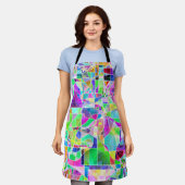 Tablier Conception de fragments géométriques abstraits col (Porté)