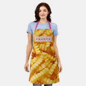 Tablier Conception de frites françaises coupées en fronce (Porté)