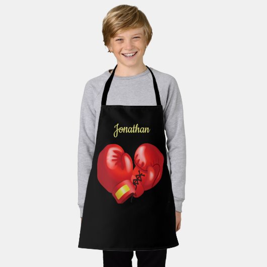 Tablier Conception de gants de boxe (Porté)