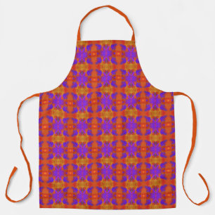 Tablier Conception de graphisme abstrait orange violet et