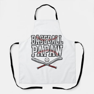 Tablier Conception de gravure vintage Papaw baseball_1