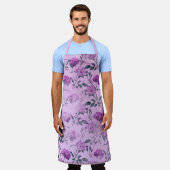 Tablier Conception de la série Floral Violet Délabré 2 (Porté)