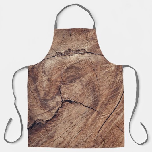 Tablier Conception de la texture du grain de bois rustique (Recto)