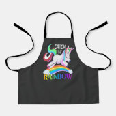 Tablier Conception de licorne arc-en-ciel Catch (Recto)