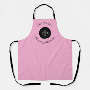 Tablier Conception de logo et de texte minimaliste rose bl