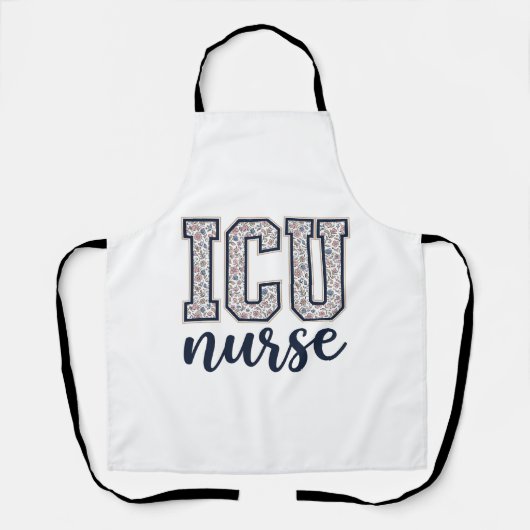Tablier Conception de maillot universitaire floral d'infir (Recto)